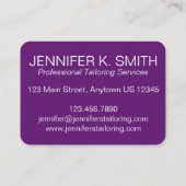 スレッドシーメストテーラー裁縫ファッションデザイン 名刺 (裏面)