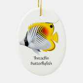 スレッドフィンオーリガバターフライフィッシュオーナメント セラミックオーナメント (裏面)