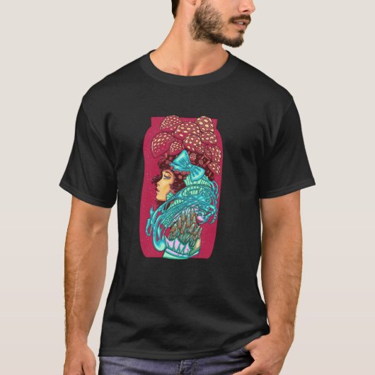 スレッドレス 寄生虫状態の精神の中のアイダダイズム G Tシャツ (正面)