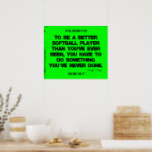 スレッド内のソフトボール引用文009 ポスター (キッチン)