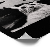 スレッド奇妙なエイリアンネコUfo - Clic Fit, Round Neck, ポスター (角)