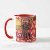 スレッドMUGを持つクリスマスプレゼント マグカップ (左)