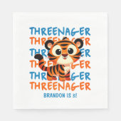 スレネガータイガーボーイ3rd誕生日パーティー スタンダードランチョンナプキン (正面)