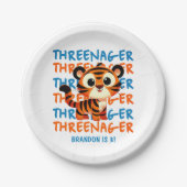 スレネガータイガーボーイ3rd誕生日パーティー ペーパープレート (正面)