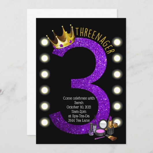 スレネガー誕生日 招待状 (正面/裏面)