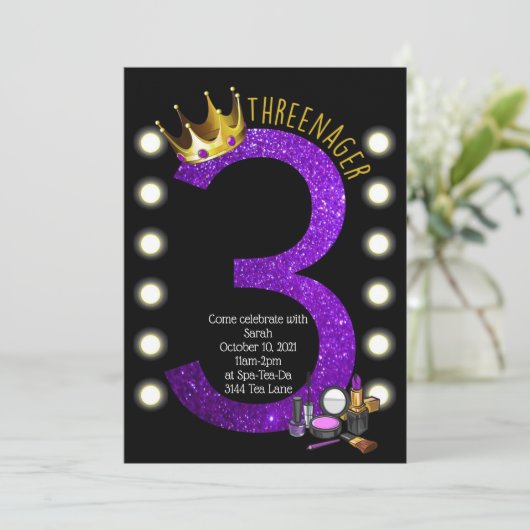 スレネガー誕生日 招待状 (スタンド正面)