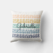 スレネガー、3歳の誕生日、誕生日トドラー名 クッション (裏面)