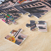 スレポップ・アートのアルア忙しートニューヨーク ジグソーパズル (側面)