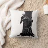 スレンダーマンが見ている クッション (ブランケット)