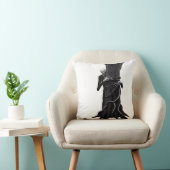 スレンダーマンが見ている クッション (椅子)