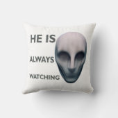 スレンダーマンが見ている クッション (裏面)