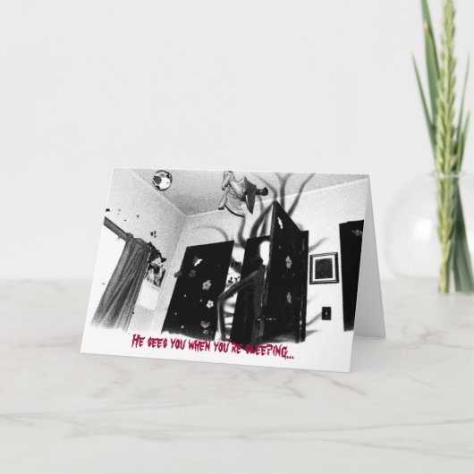 スレンダーマンクリスマスカード シーズンカード (正面)