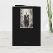 スレンダーマンスレンマンハッピーバースデー名 カード (裏面)