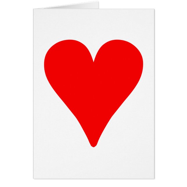 スレンダー赤いハート (正面)