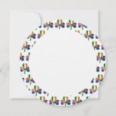 スレンダー アイリッシュ USA シャムロック 誕生日カスタマイズ 招待状 (裏面)