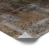 「スレンダー」ニュートラル抽象芸術アートポスタープリント ポスター (角)