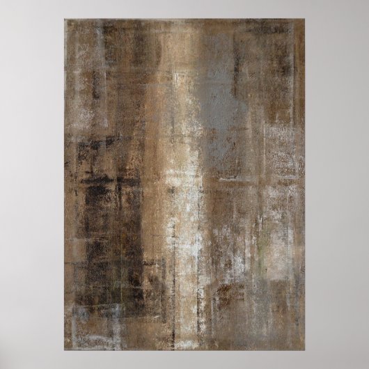 「スレンダー」ニュートラル抽象芸術アートポスタープリント ポスター (正面)