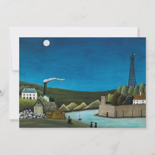 スレンヌのセーヌ川 byアンリ・ルソー、ヴィンテージアート (正面)