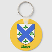 スレーターイリア姓ファミリーシールドキーチェーン キーホルダー (正面)