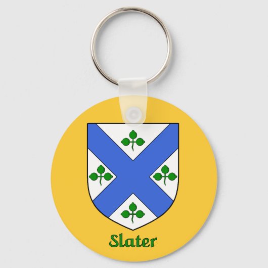 スレーターイリア姓ファミリーシールドキーチェーン キーホルダー (正面)