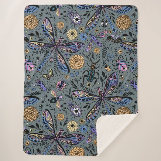 スレーター灰色のドゥードルバグ シェルパブランケット (正面)