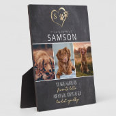 スレートのお気に入り こんにちは、最も難しい別れ 記念  フォトプラーク (側面)