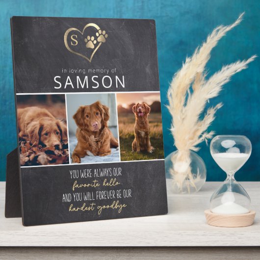 スレートのお気に入り こんにちは、最も難しい別れ 記念  フォトプラーク (側面)