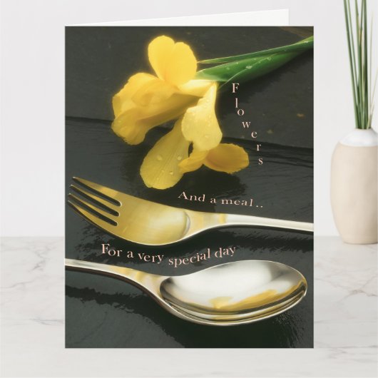 スレートの花 カード (正面)