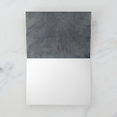 スレートグレイの漆喰サンクスカード サンキューカード (内部)