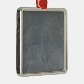 スレートグレーのベニス風プラスター メタルオーナメント (右)