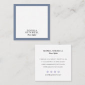 スレートグレー スクエア名刺 (正面/裏面)