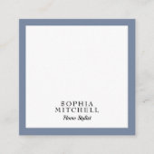スレートグレー スクエア名刺 (正面)