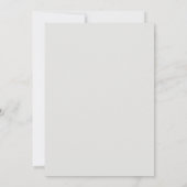 スレートブルーの幻想的な冬のウェディング 招待状 (裏面)