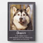 スレートペットメモリアル ドッグラバーズ キーホルダー フォトプラーク (正面)