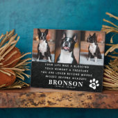 スレートペットロスメモリアル名言&写真コラージュ フォトプラーク (側面)