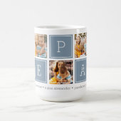 スレート | カスタムPepaw 5 Photo Colorblockコラージュ コーヒーマグカップ (中央)