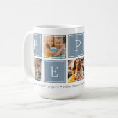 スレート | カスタムPepaw 5 Photo Colorblockコラージュ コーヒーマグカップ (正面左)