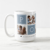 スレート | カスタムPoppy 5 Photo Colorblockコラージュ コーヒーマグカップ (左)