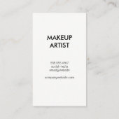 スレート |手のひら葉の背景 名刺 (裏面)