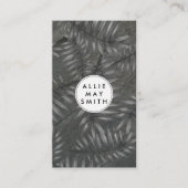 スレート |手のひら葉の背景 名刺 (正面)