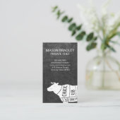 スレート | 牛肉図 名刺 (スタンド正面)