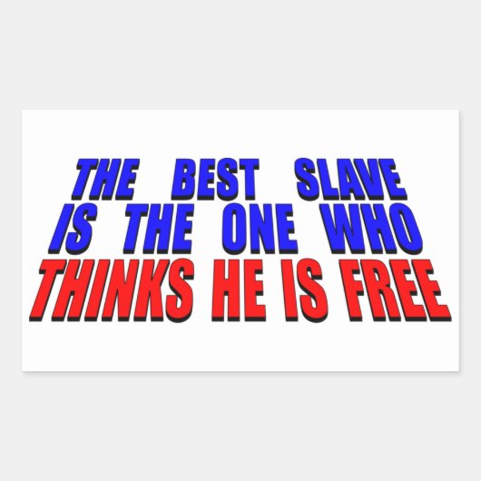 スレーブ最高の 長方形シール (正面)