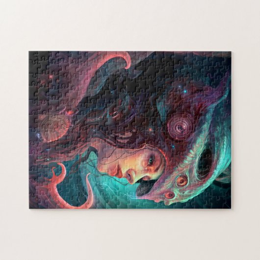 スレ風変わりアルエイリアン女性芸術 ジグソーパズル (横)