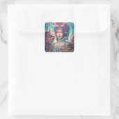 スレ風変わりアルエイリアン女性芸術 スクエアシール (バッグ)