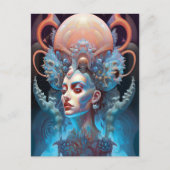 スレ風変わりアルエイリアン女性芸術 ポストカード (正面)