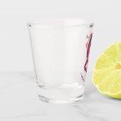 スロおもしろいスショットグラス – カスタム文字 ショットグラス (左)