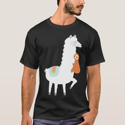 スロおもしろいスハギングラマアルパカ Tシャツ (正面)