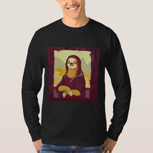 スロおもしろいスモナリサ Tシャツ (正面)