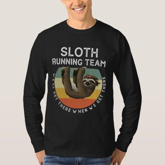 スロおもしろいスランニングチームヴィンテージ Tシャツ (正面)