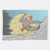 スロおもしろいスロック登山 キッチンタオル (横)